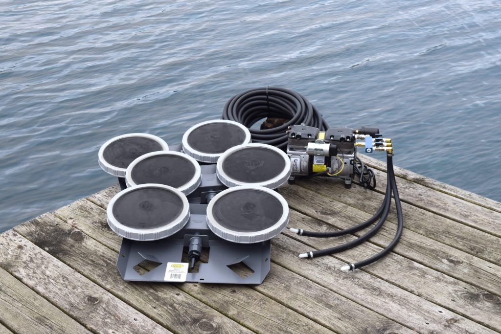 diffused aerator for lake or dam
